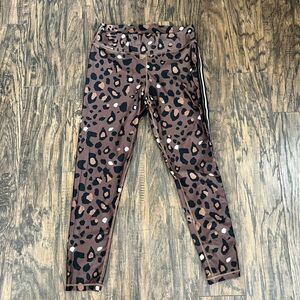 The Upside Tobacco Leopard Midi Leggings Size 10